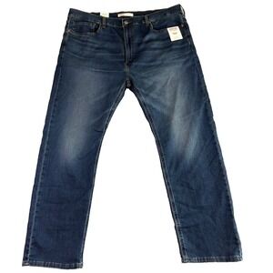 Signature Levi Strauss Mens 40X30 R Taper Jeans‎ Dark Wash Western Denim NWT